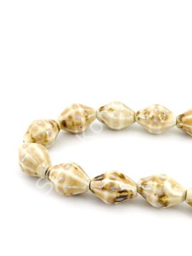 Otantik Seramik Boncuk 16x22 mm Krem