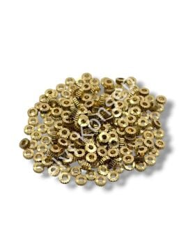 Saf Pirinç Dişli Rondela Boncuk 3x1 mm 10 Gr