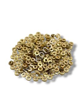 Saf Pirinç Dişli Rondela Boncuk 3x1 mm 10 Gr