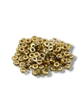 Saf Pirinç Kare Rondela Boncuk 4.5x2.2 mm 10 Gr
