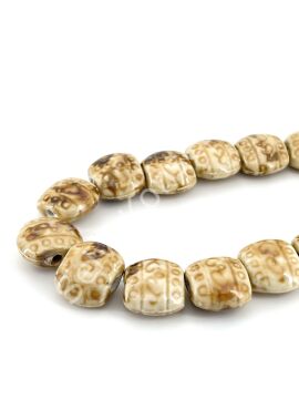 Otantik Seramik Boncuk 21x18 mm Krem