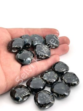 Otantik Seramik Boncuk 21x18 mm Siyah