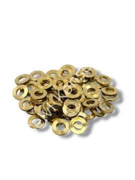 Saf Pirinç Geniş Delikli Disk Rondela Boncuk 8x1 mm 10 Gr