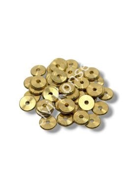 Saf Pirinç Pul Rondela Boncuk 10x2 mm 10 Gr