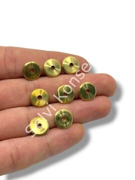 Saf Pirinç Pul Rondela Boncuk 11x2 mm 10 Gr