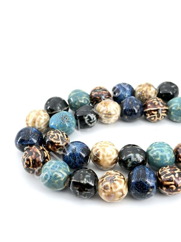 Otantik Seramik Boncuk Yuvarlak 20 mm