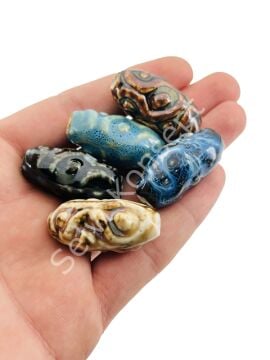Otantik Seramik Boncuk 17x35 mm
