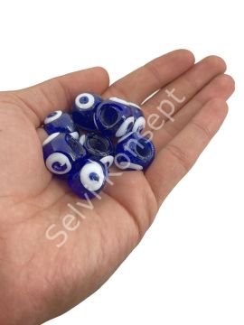 Lacivert İri Karagöz Cam Boncuk