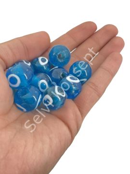 Mavi İri Karagöz Cam Boncuk