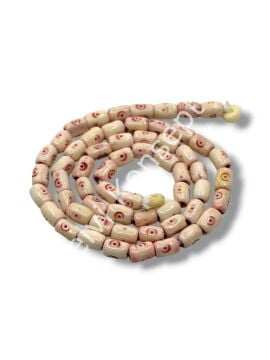 El Yapımı Silindir Dizi Tibet Boncuk Pembe 5x6 mm