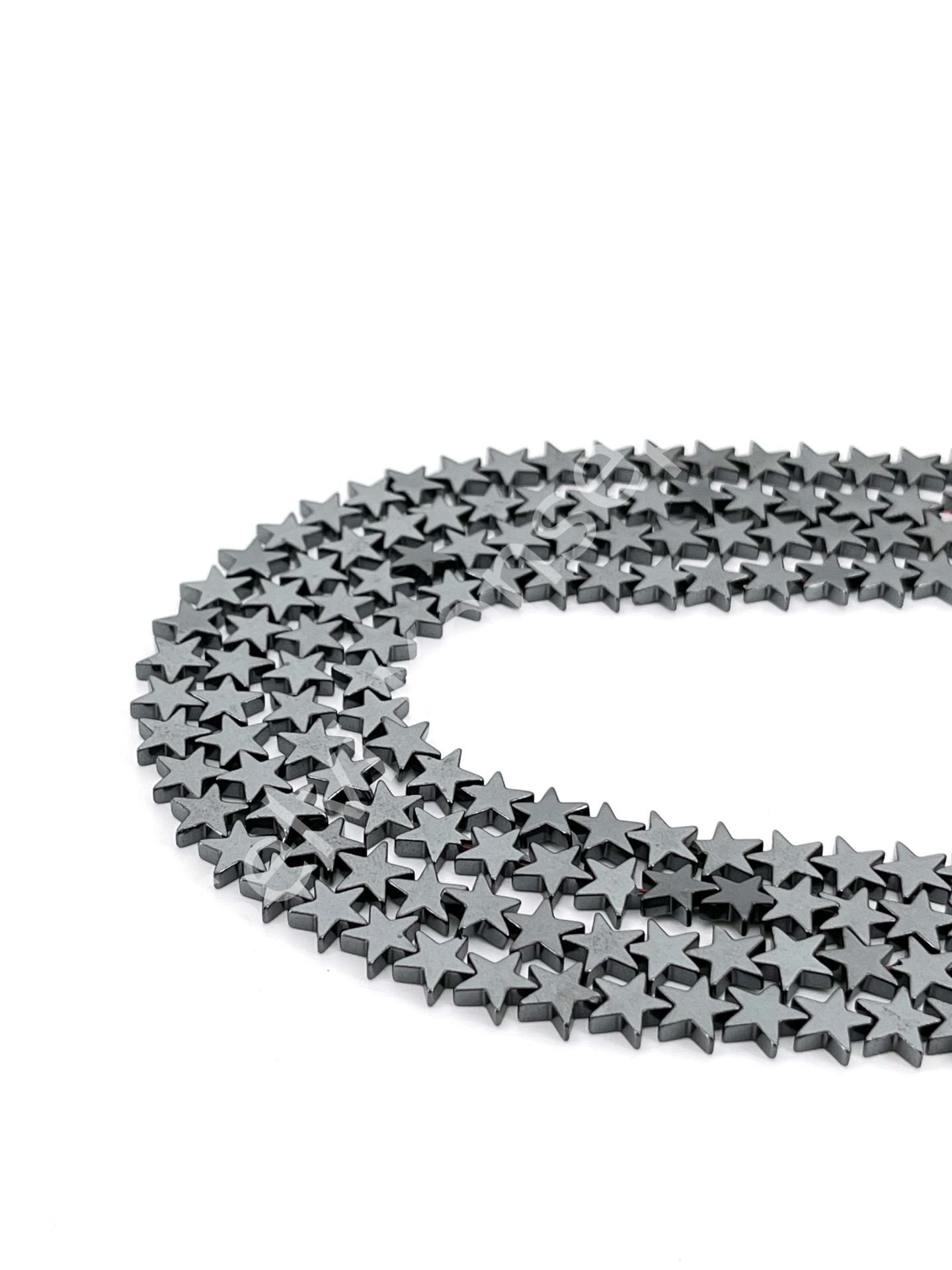 Hematit Doğal Taş Yıldız 8 mm