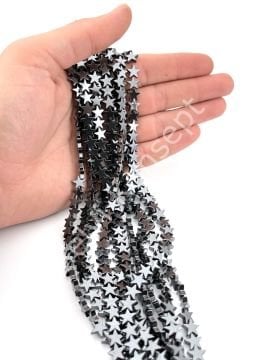 Hematit Doğal Taş Yıldız 8 mm