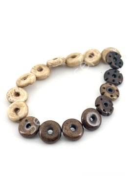 El Yapımı Mala Boncuk Yassı 12x4 mm