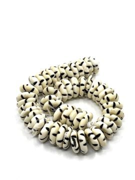 El Yapımı Zikzak Rondela Dizi Tibet Boncuk 14x4 mm