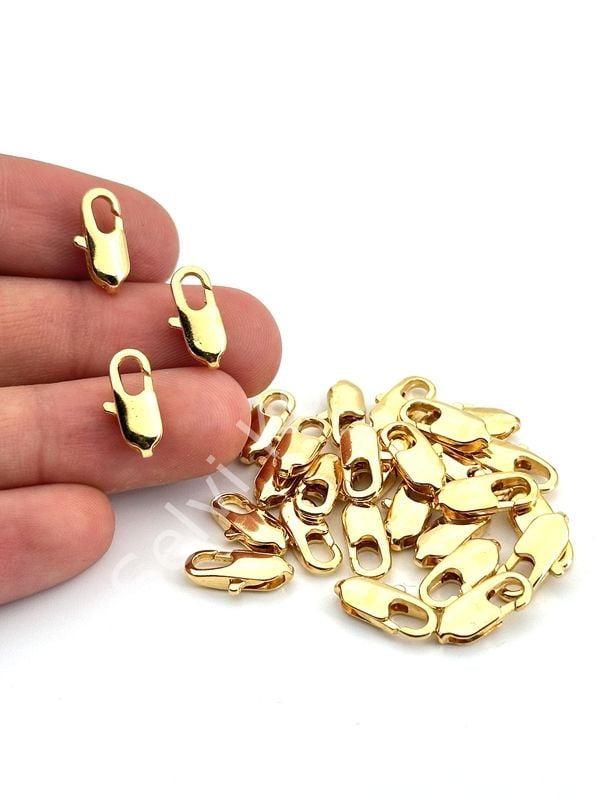 Altın Kaplama Kuyum Kilit Orta Boy 5x14 mm