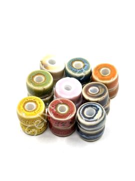Otantik Seramik Boncuk Silindir 10 mm