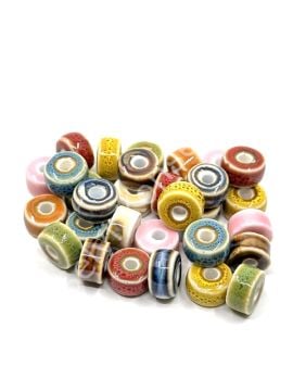 Otantik Seramik Boncuk Silindir 10 mm