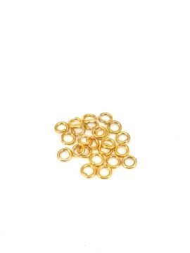 Pirinç Üzeri Altın Kaplama Halka 0,60 x 3 mm