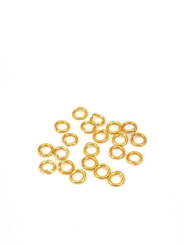 Pirinç Üzeri Altın Kaplama Halka 0,80 x 4 mm