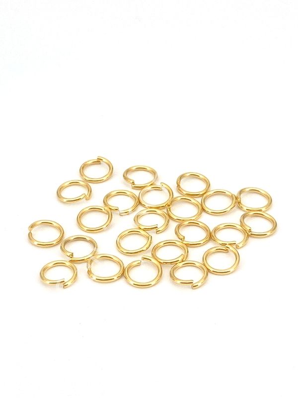Pirinç Üzeri Altın Kaplama Halka 0,80 x 5 mm