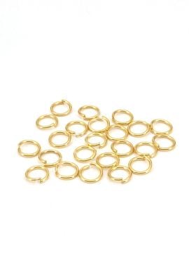 Pirinç Üzeri Altın Kaplama Halka 0,80 x 5 mm