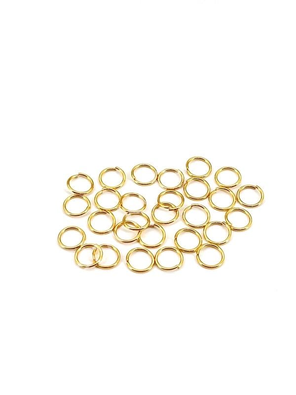 Pirinç Üzeri Altın Kaplama Halka 0,80 x 7 mm