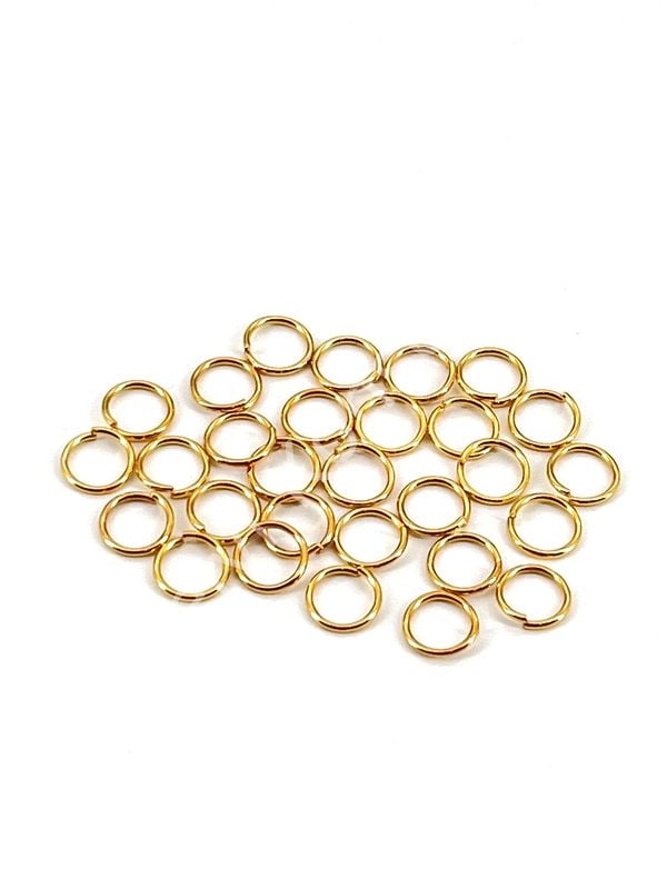 Pirinç Üzeri Altın Kaplama Halka 0,80 x 8 mm