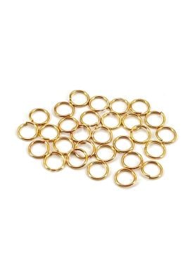 Pirinç Üzeri Altın Kaplama 8 mm Halka