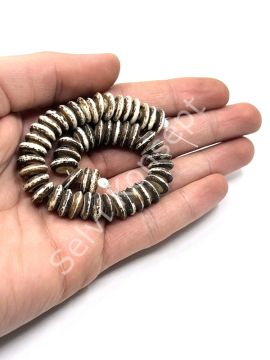 El Yapımı Disk Rondela Dizi Tibet Boncuk 10x3 mm