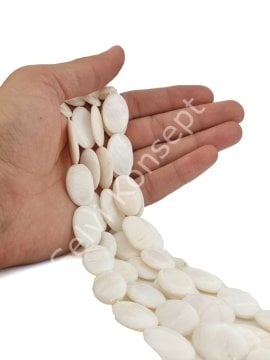 Oval Doğal Sedef Taşı Küçük Boy Dizi