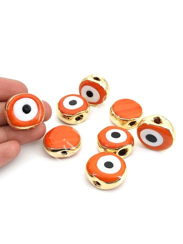 Altın Kaplama Turuncu Danagöz Boncuk