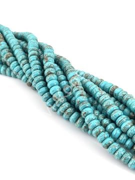 Damarlı Rondela Turkuaz Dizi 10x6 mm