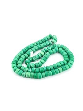 Silindir Dizi Cam Boncuk Mint Yeşili  7x5 mm