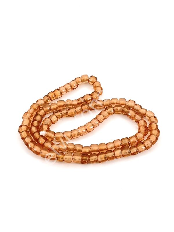 Silindir Dizi Cam Boncuk Fildişi 7x5 mm