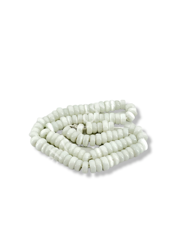 Rondela Kedi Gözü Cam Boncuk Beyaz