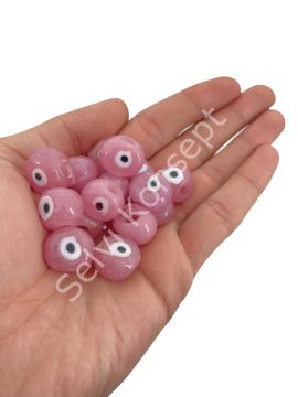 Pembe Danagöz Cam Boncuk Orta Boy