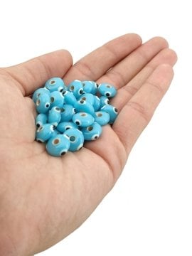 El Yapımı 3 Gözlü 12 mm Cam Rondela 50 Adet