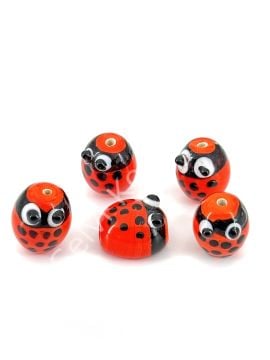 Murano Figür Boncuk Kırmızı 10 Adet