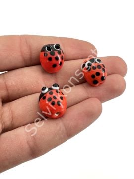 Murano Figür Boncuk Kırmızı 10 Adet