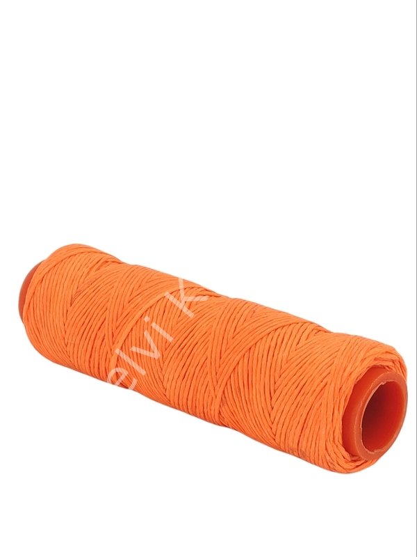 Mumlu İp Turuncu  1 mm 100 Mt