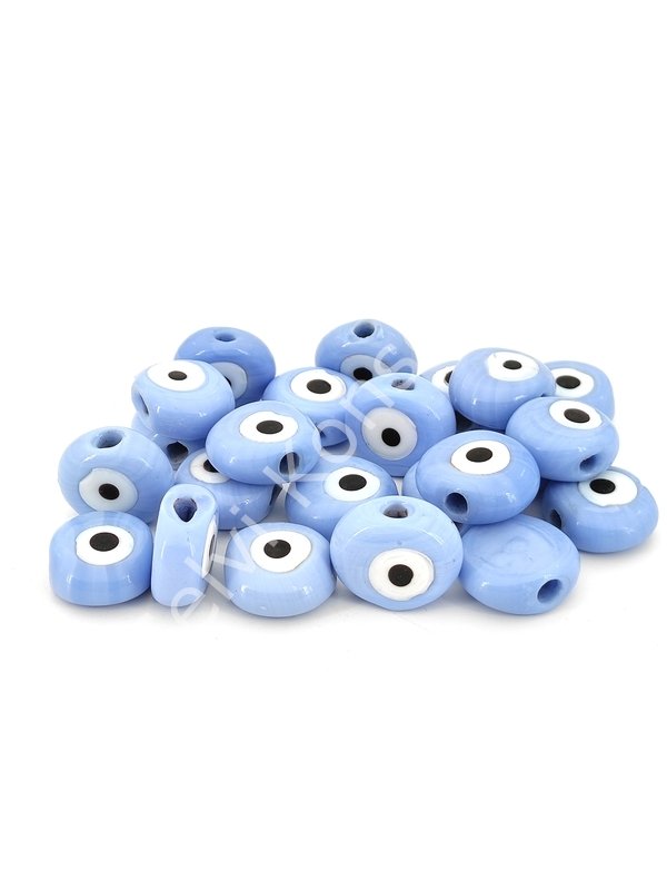 Açık Lila Danagöz Cam Boncuk Büyük Boy