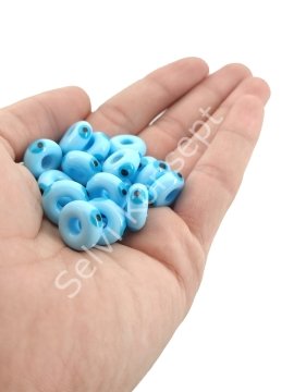 El Yapımı B.Mavisi Murano Gözlü Silindir Boncuk