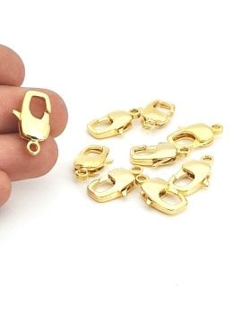 Altın Kaplama Kuyum Kilit 12x20 mm