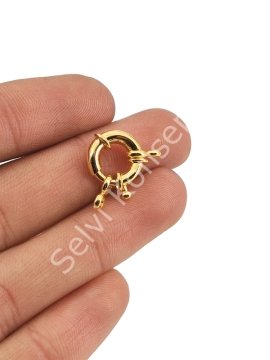 Pirinç Üzeri Altın Kaplama Gemici Dümeni Kilit 13 mm