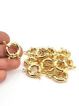 Altın Kaplama Gemici Kilidi 17 mm