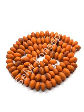 Otantik Eskitme Disk-Rondela Dizi Cam Boncuk Turuncu 9x6 mm