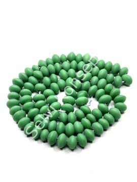 Otantik Eskitme Disk-Rondela Dizi Cam Boncuk Mint Yeşili 9x6 mm