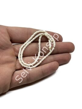 El Yapımı Yuvarlak Dizi Tibet Boncuk 2,5x1,5 mm