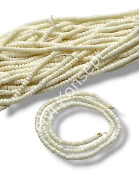 El Yapımı Yuvarlak Dizi Tibet Boncuk 2,5x1,5 mm