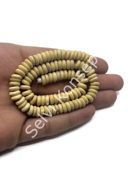 El Yapımı Disk-Rondela Dizi Tibet Boncuk 8x3 mm